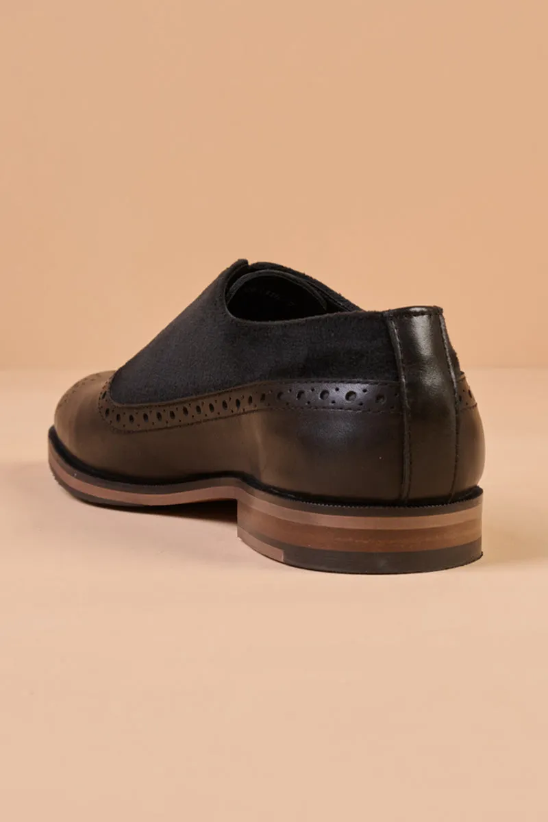 Black Classic Lace Up Brogue