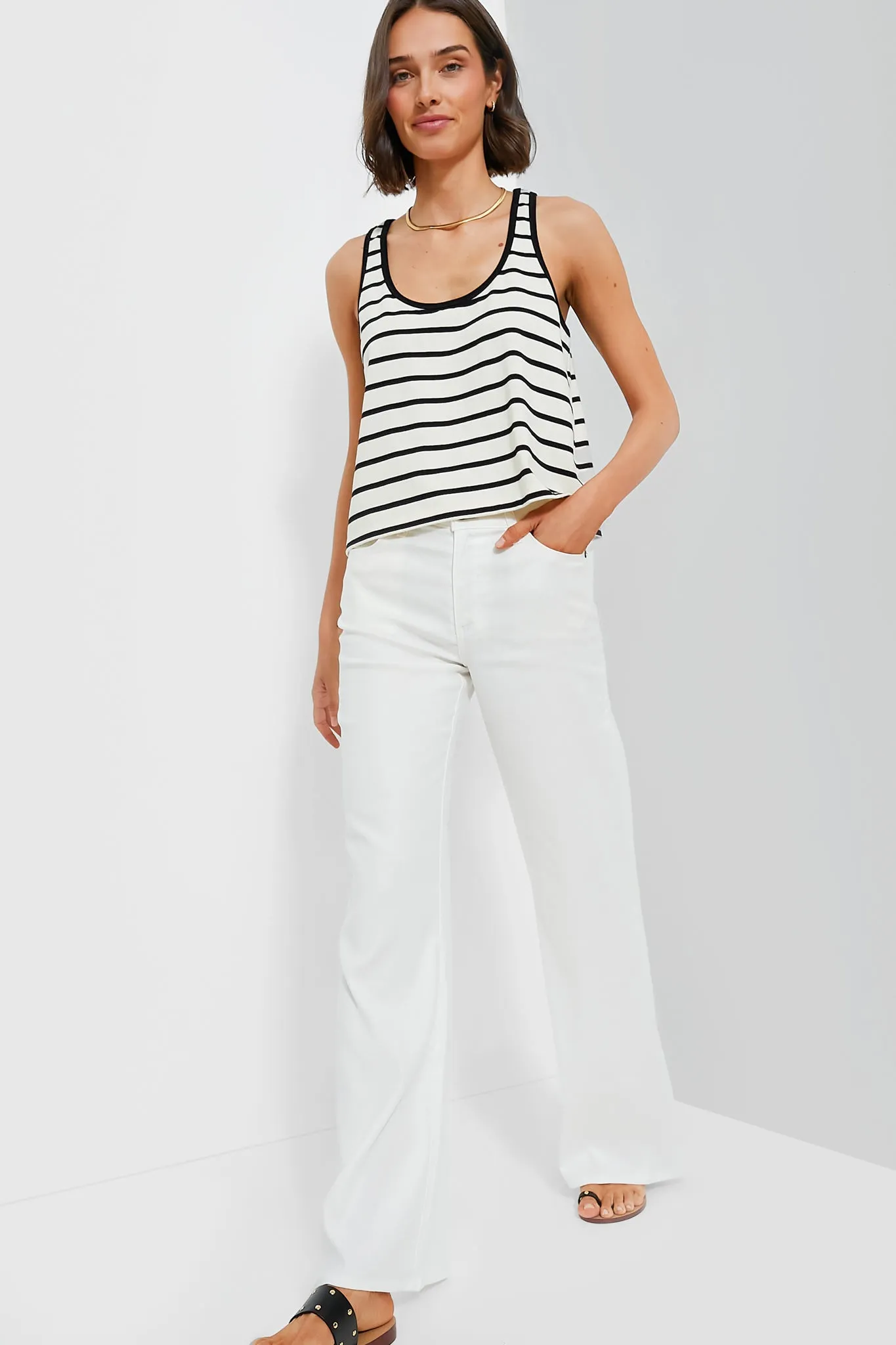 Black Stripe Lena Tank