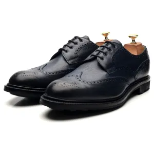 'Borrowdale' Navy Blue Leather Derby Brogues UK 10.5 E