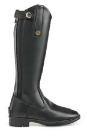 Brogini Modena Easy-Care Vegan Boots Black - Extra Wide Calf