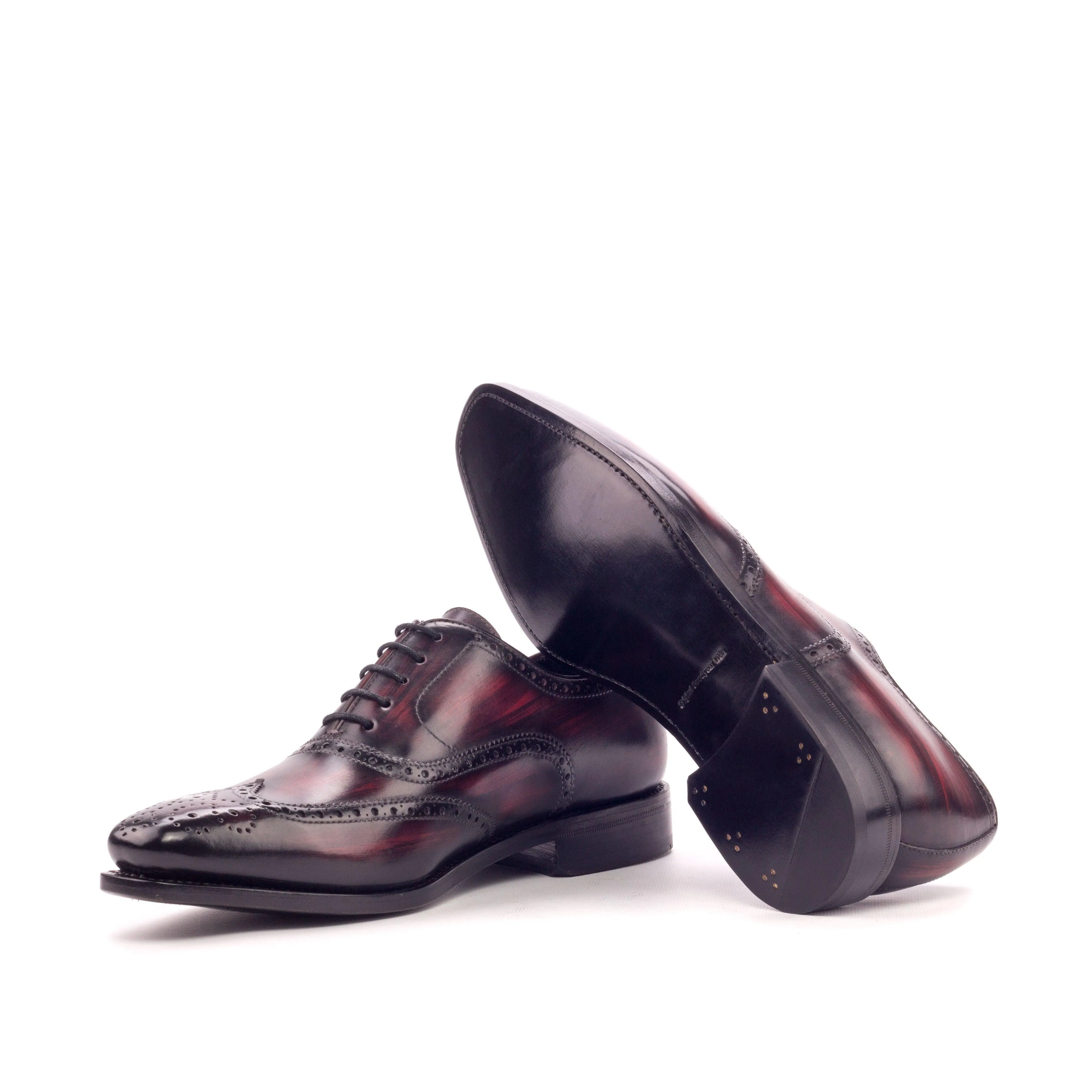 Burgundy Patina Leather Brogues