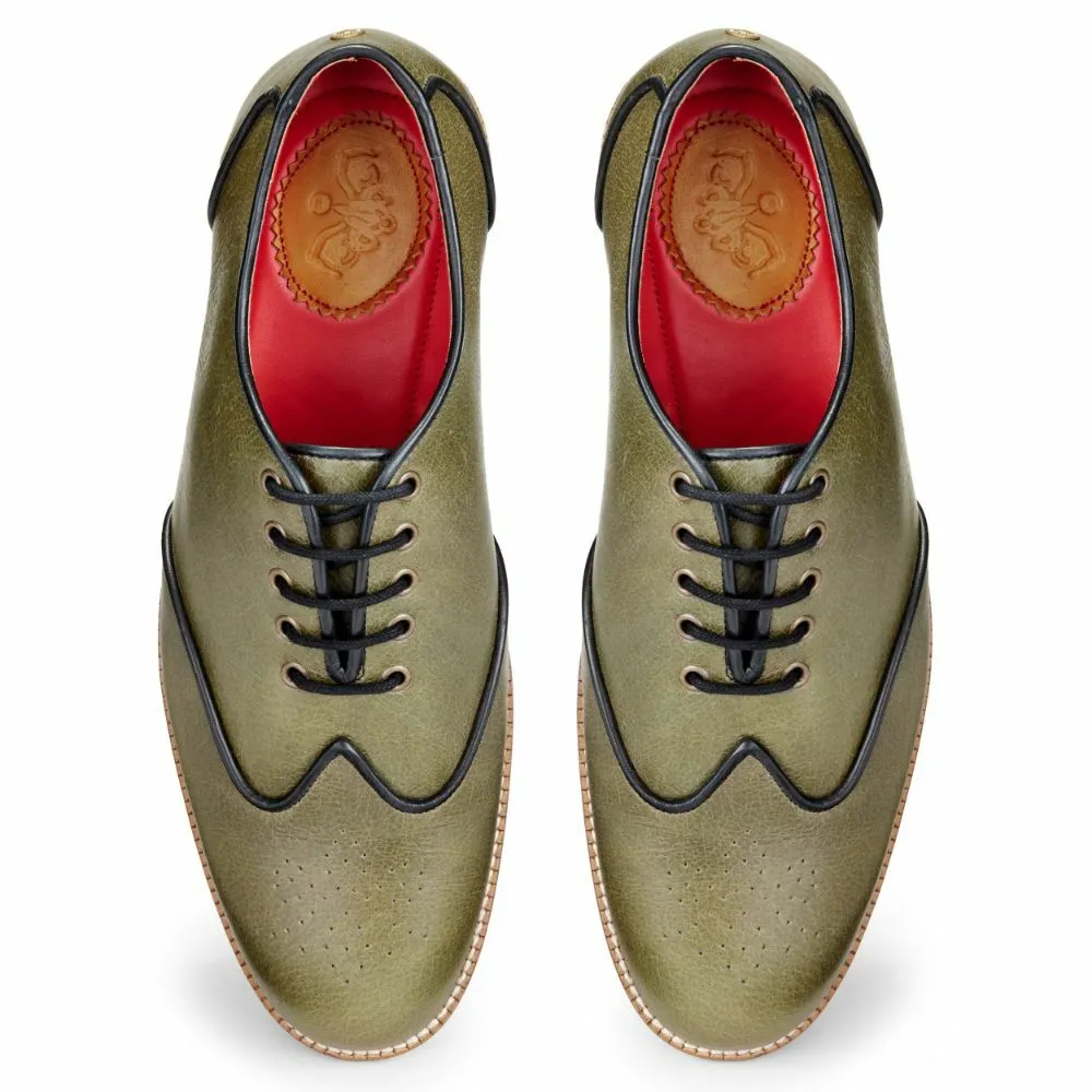 Core Brogues Men – Olive