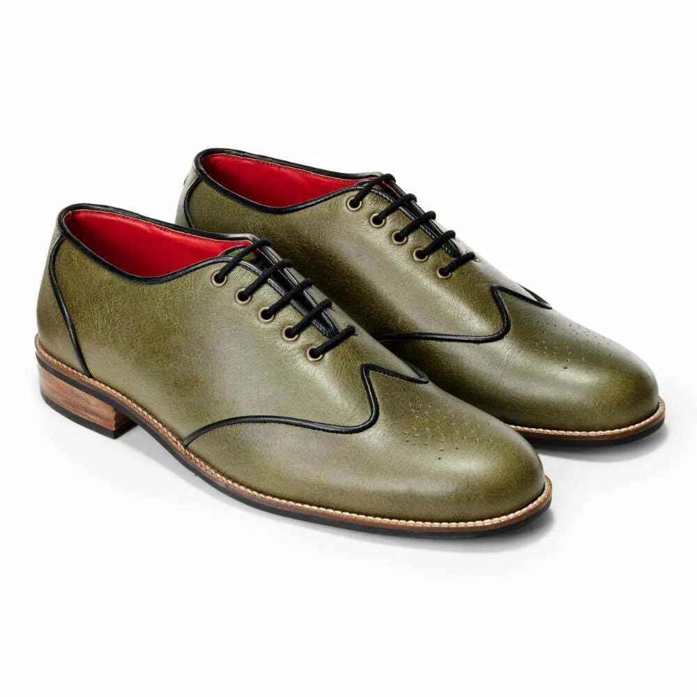 Core Brogues Men – Olive