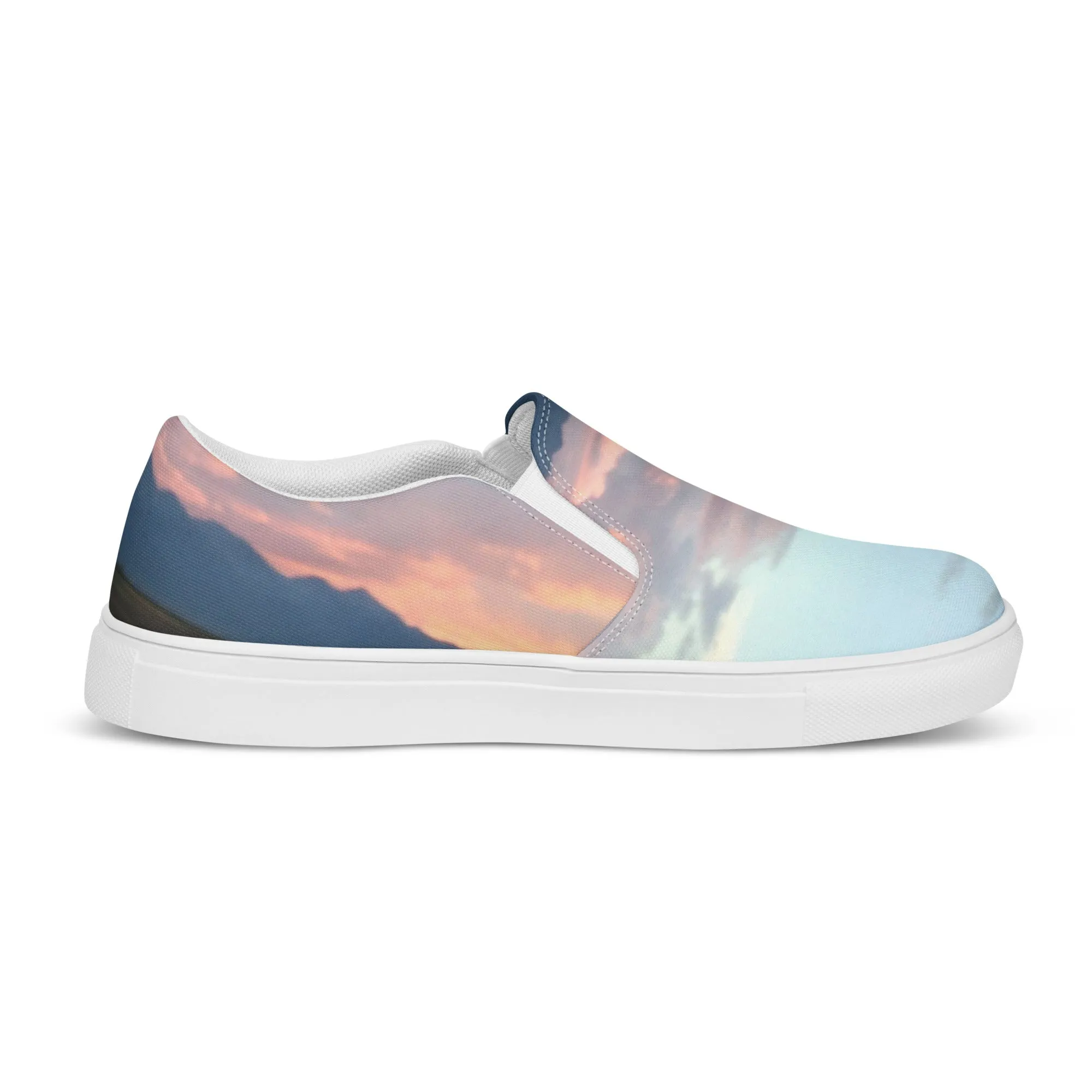 FEMME SLIP-ON CANVAS SHOES : CLOUDS BEFORE DUSK