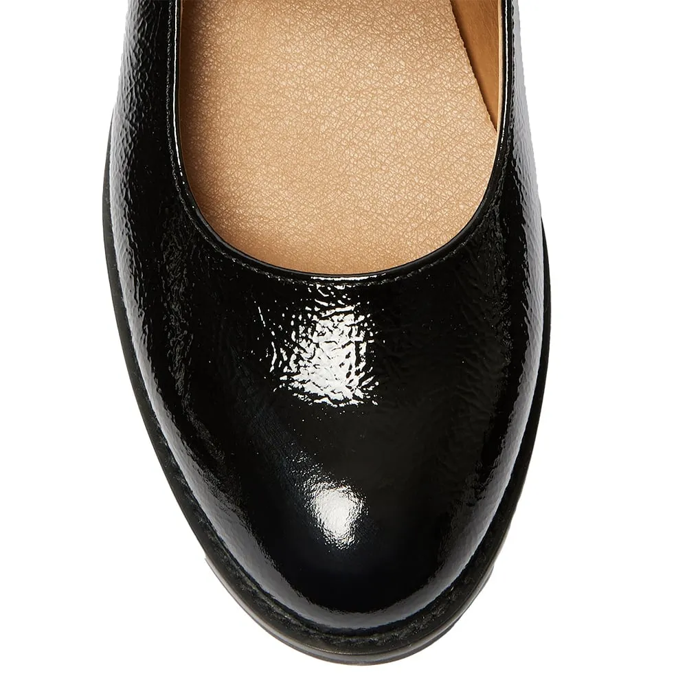 Gabriel Flat in Black Patent