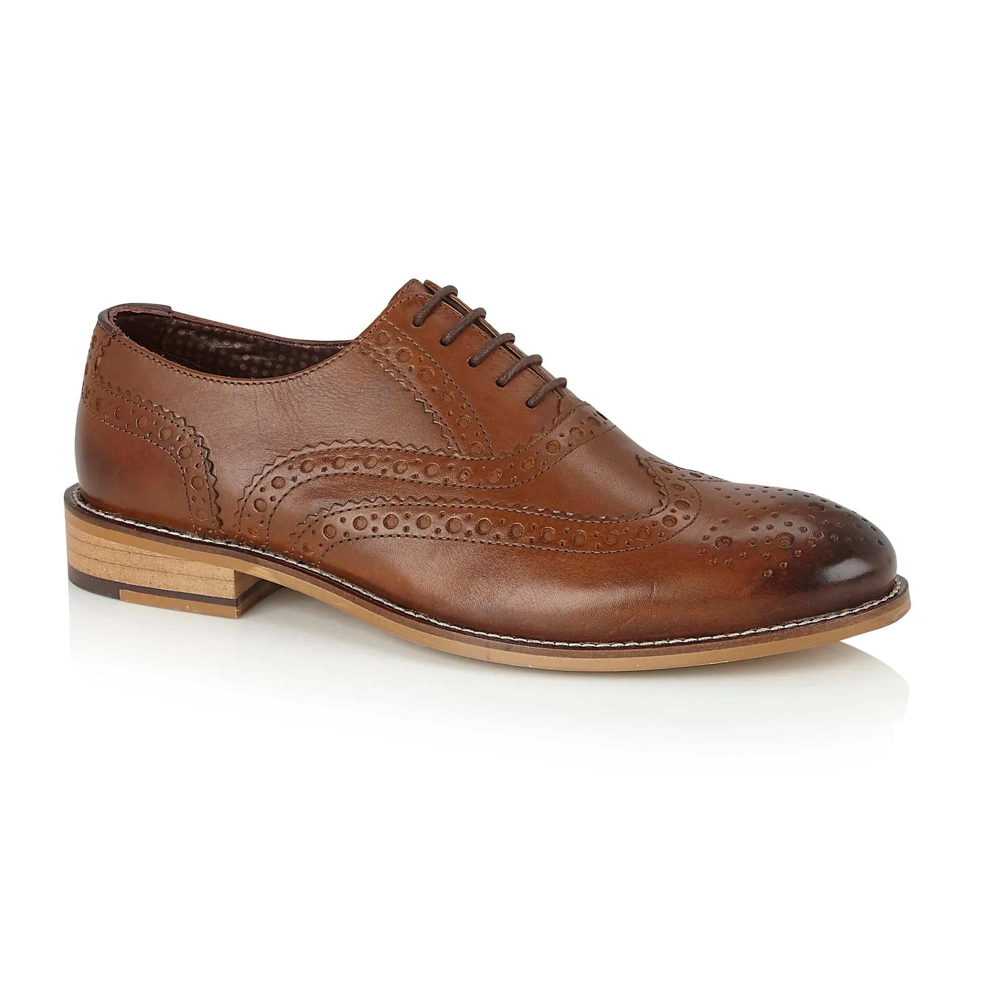 Gatsby Junior Brogue Chestnut