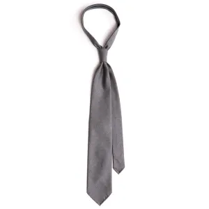 Gray wool tie