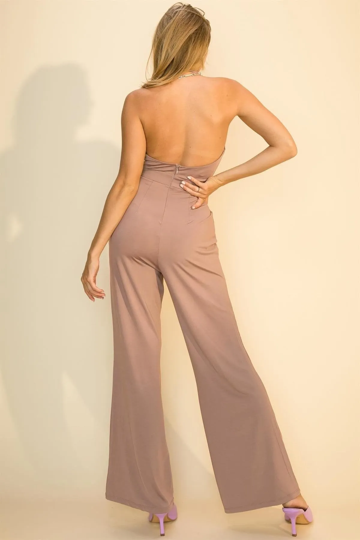 Halter Relaxed Fit Jumpsuit