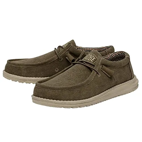 Hey Dude Men's Wally Nut Size 13 | Men’s Shoes | Men's Lace Up Loafers | Comfortable & Light-Weight