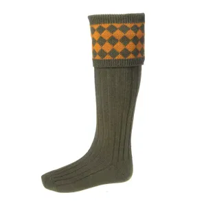 House of Cheviot Chessboard Socks