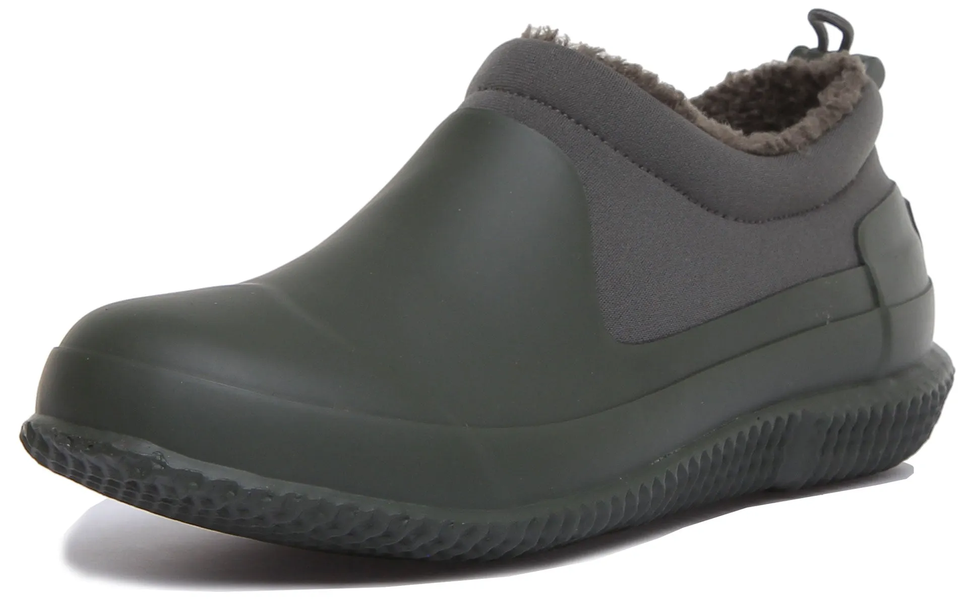 Hunter Sherpa Shoes In Olive For Women