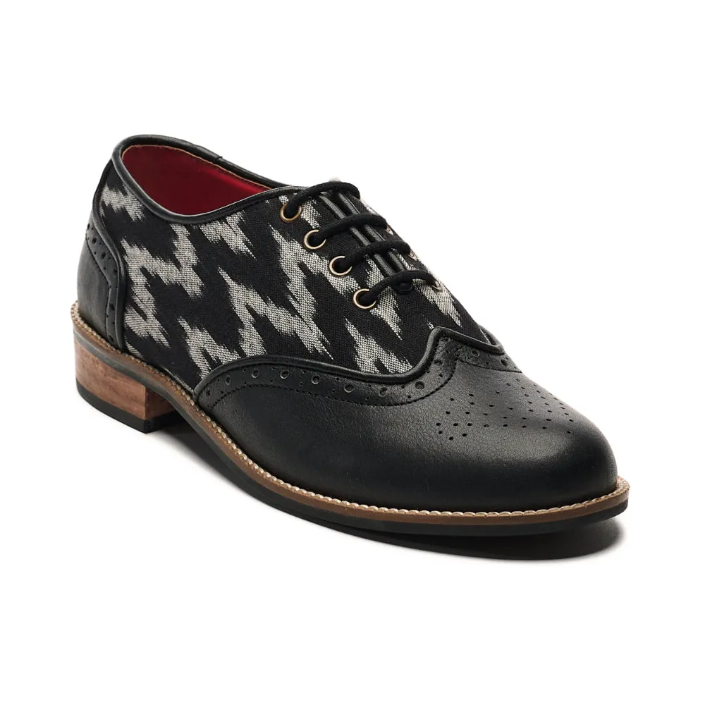 Ikat Brogues Women - Coal