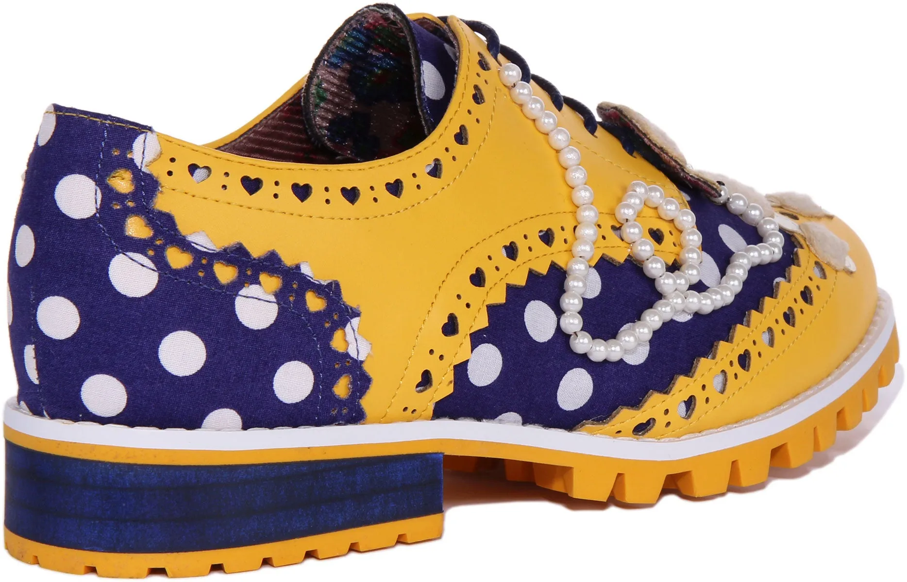 Irregular Choice Sockhop Sweetie In Blue Yellow For Women