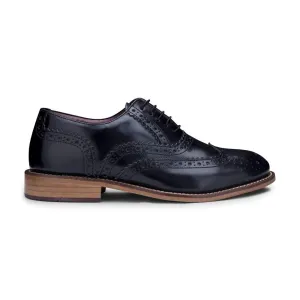 Kids Childrens Boys Real Leather Brogues Laced Smart Formal Vintage Classic Peaky