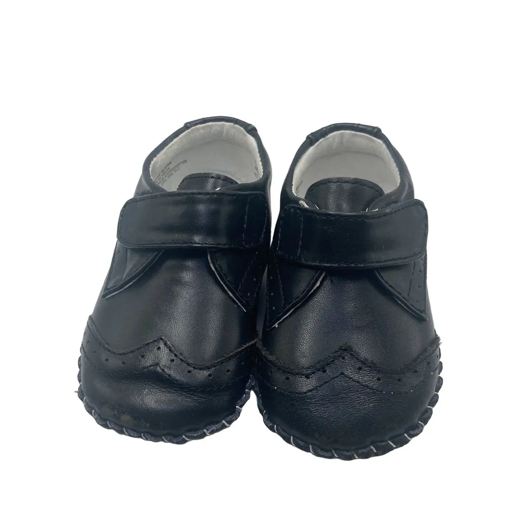 Leather Sole Velcro Slip Ons