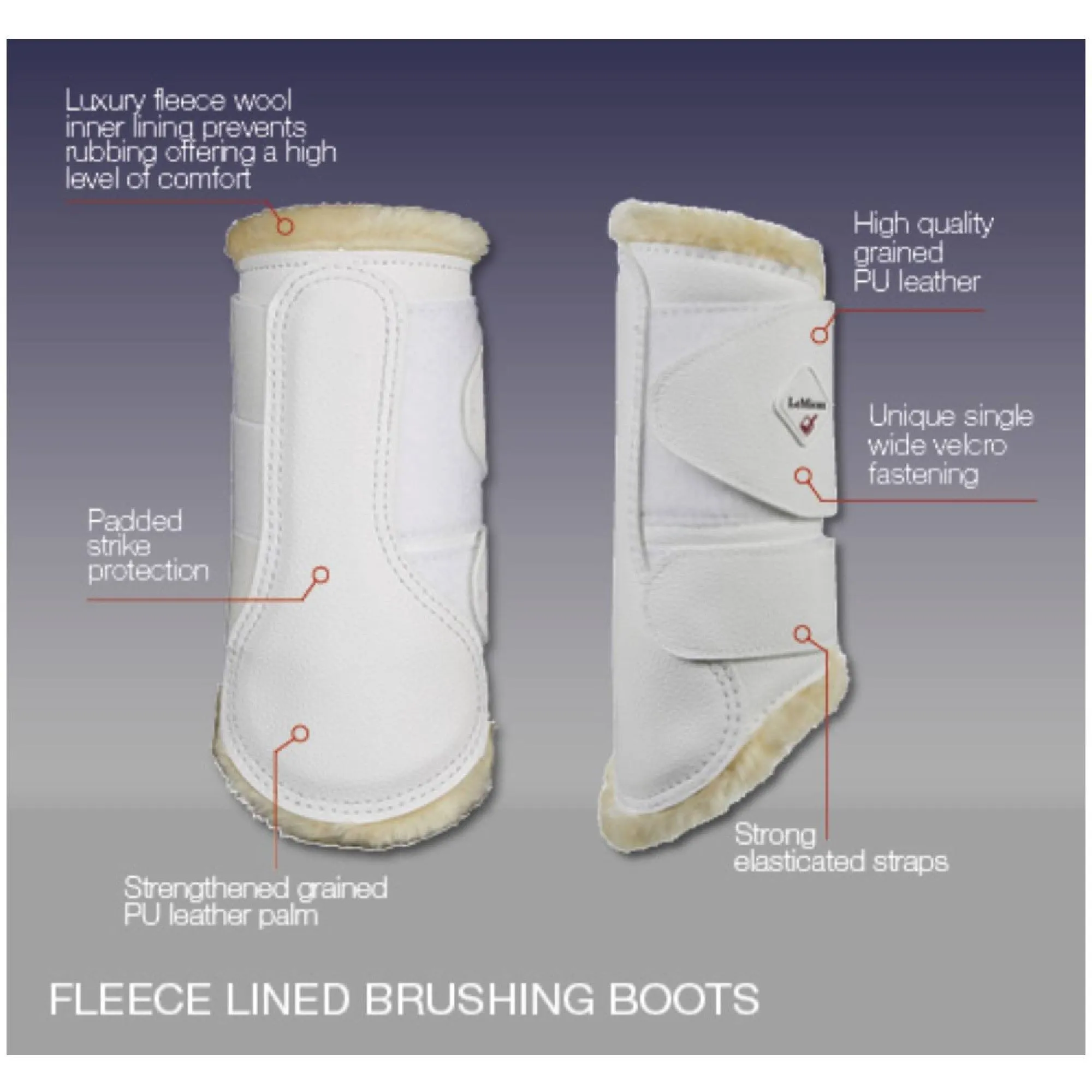 Lemieux Fleece Lined Brushing Boots