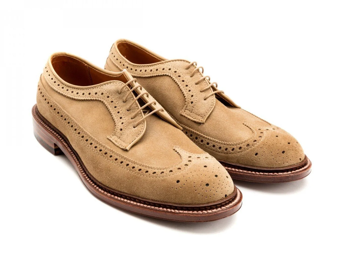 Longwing Blucher Tan Suede E-width