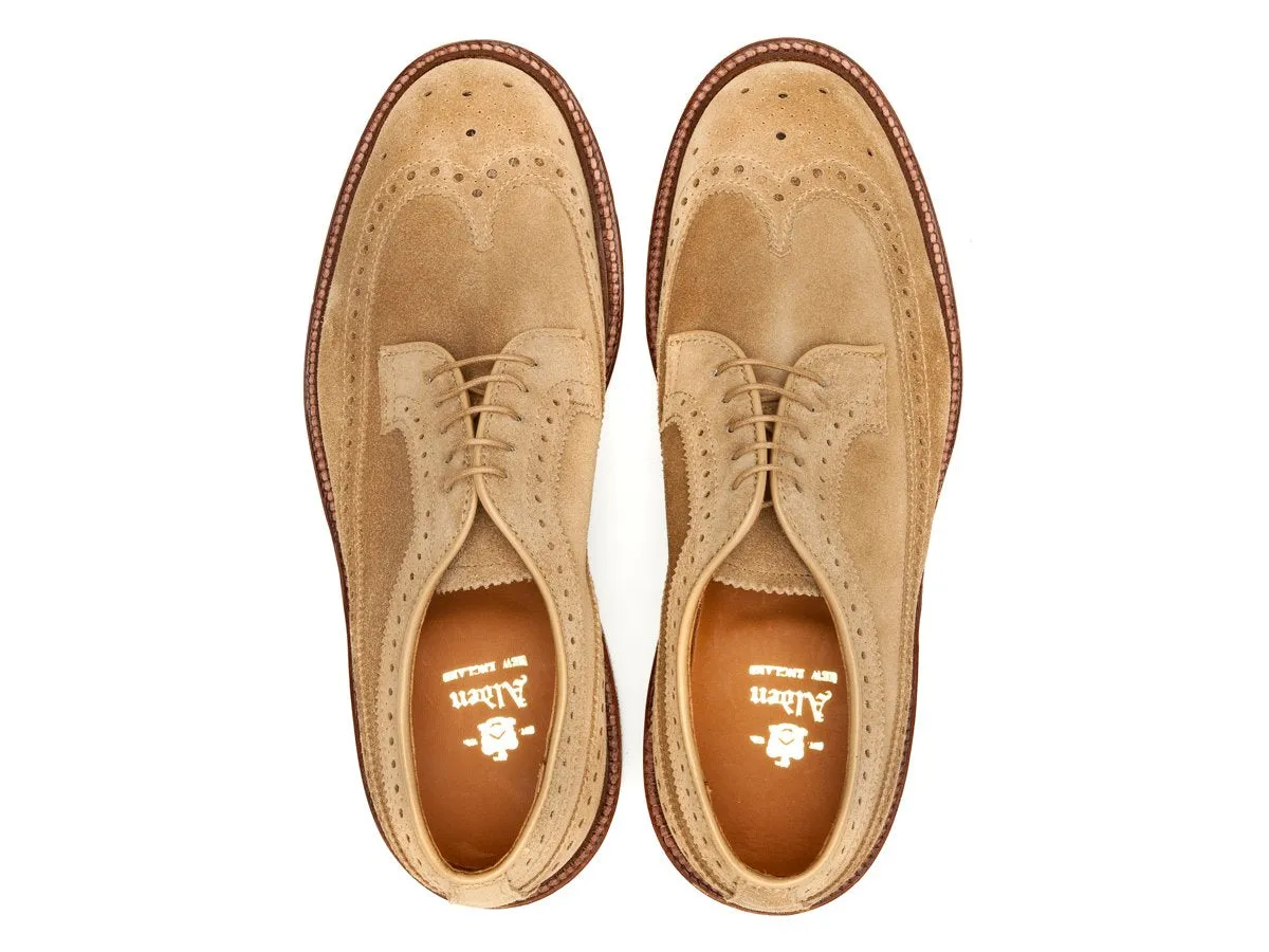 Longwing Blucher Tan Suede E-width