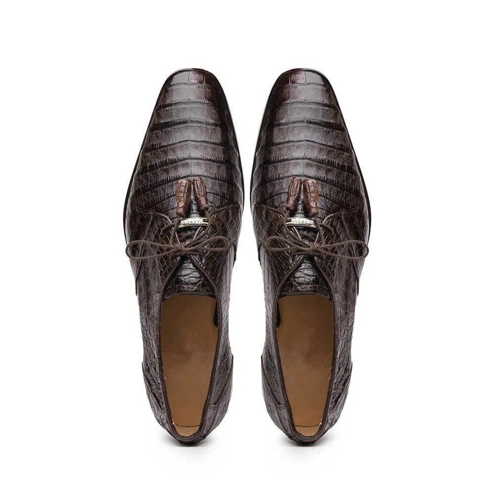 Marco Di Milano Lacio Derby Brown Caiman Shoes