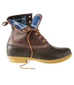 Men's Bean Boots 8", Flannel-Lined PrimaLoft