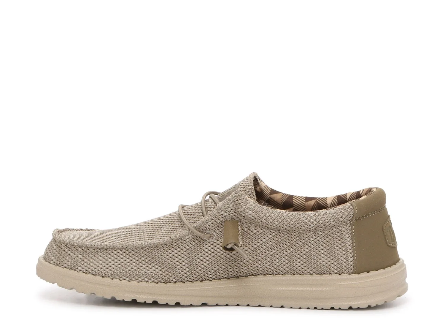 Men's Hey Dude Wally Sox slip-ons, beige