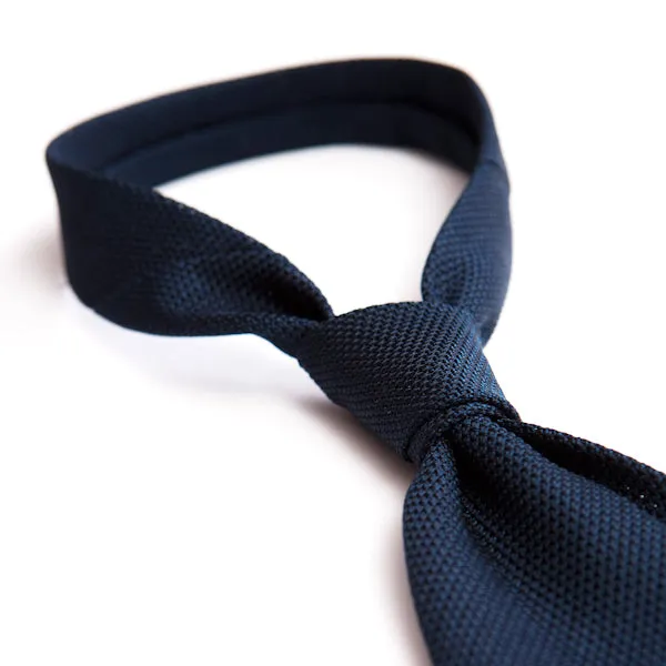 Navy Grenadine Tie