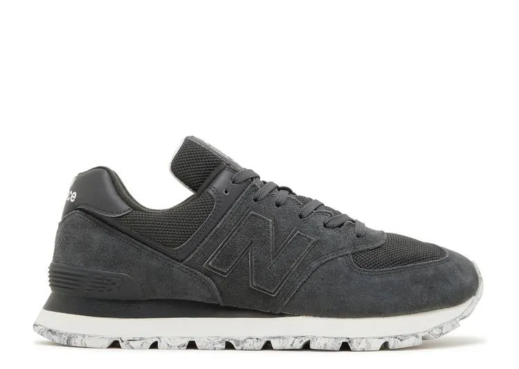 New Balance 574 RUGGED 'BLACK MARBLE SOLE' sneakers, black