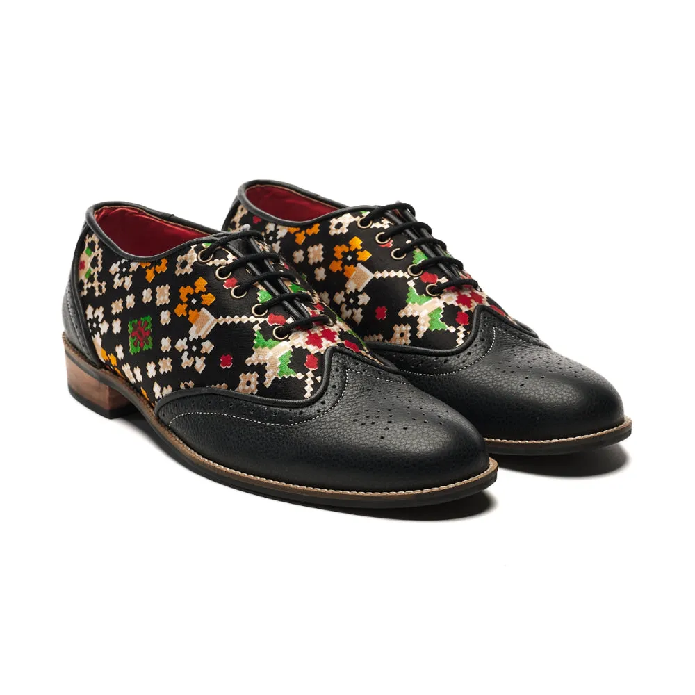 Patola Brogues Men – Coal