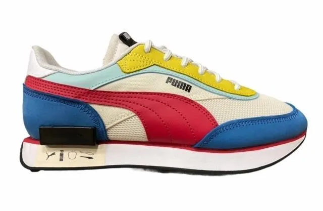 Puma scarpa sneakers da uomo Future Rider Icons 380723 01 caramello giallo celeste