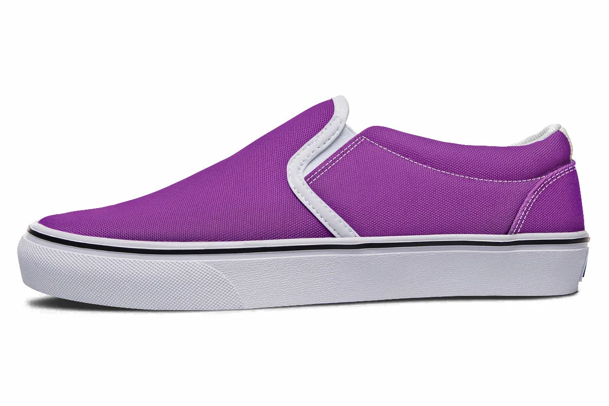 Purple Reign Slip Ons