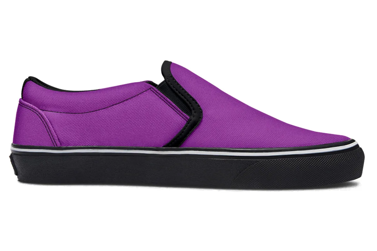 Purple Reign Slip Ons