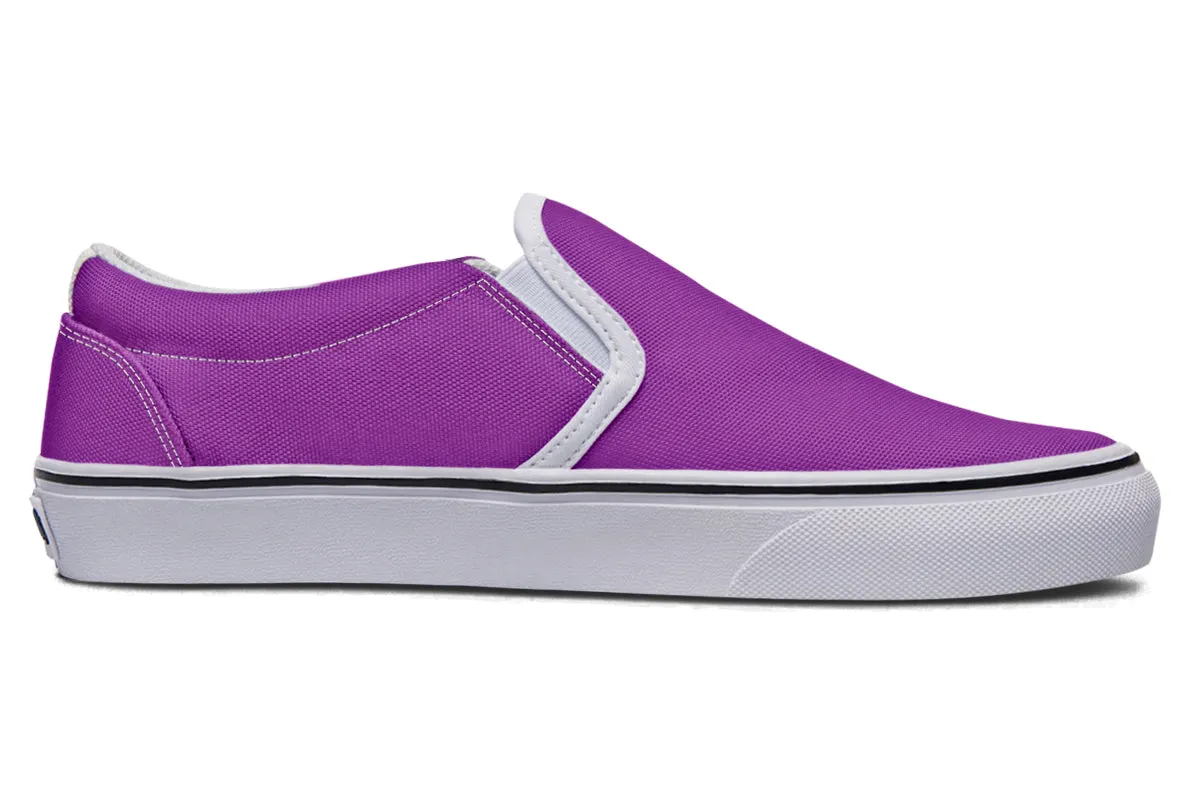 Purple Reign Slip Ons