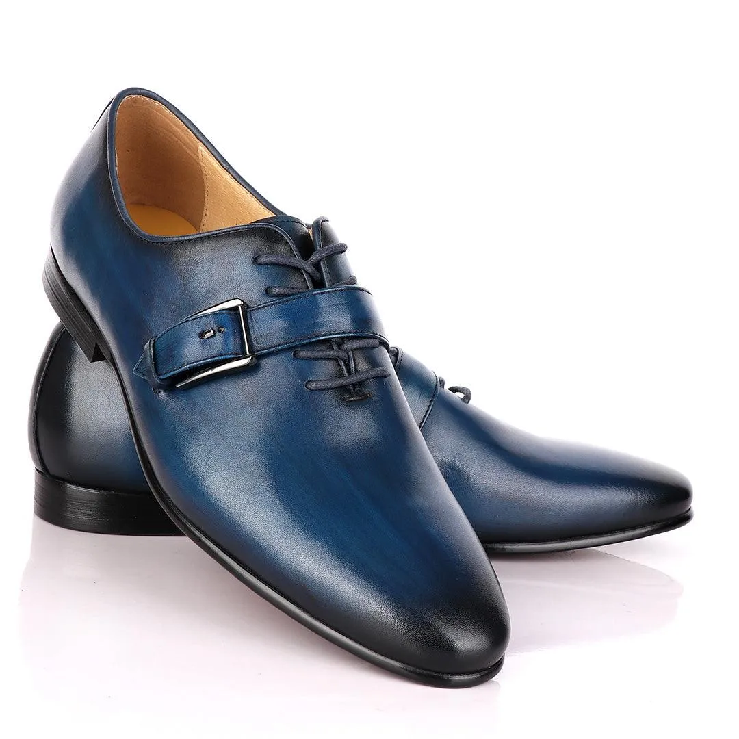 Terry Taylors Blue Lace up with Side Buckle Formal Shoe