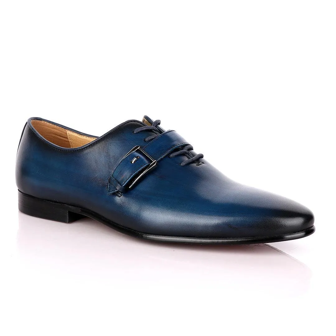 Terry Taylors Blue Lace up with Side Buckle Formal Shoe