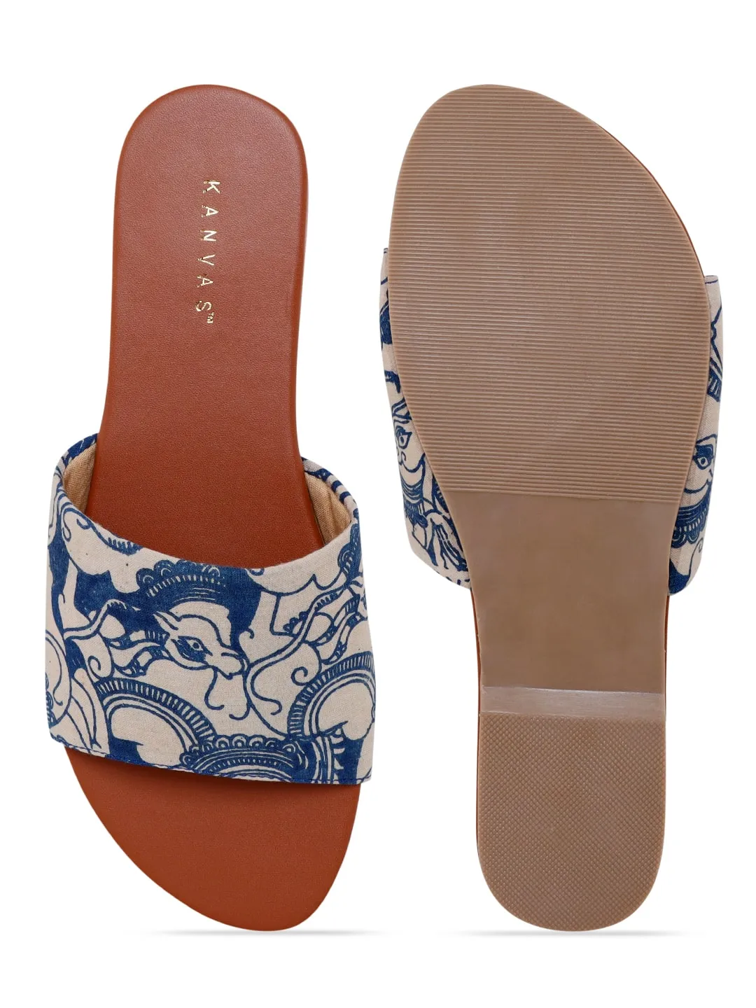 Tranditional Kalamkari Slip Ons