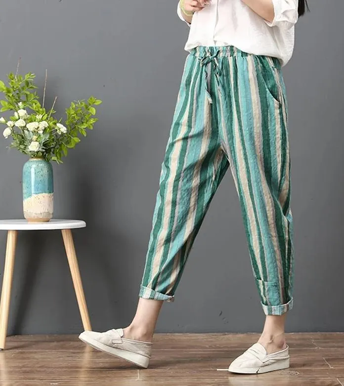 Vintage Striped Trousers