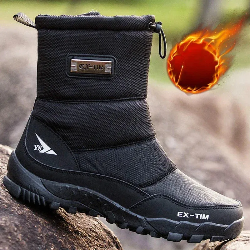 Warm Outdoor Boots Waterproof Wear Resistant Anti Slip Ankle Length