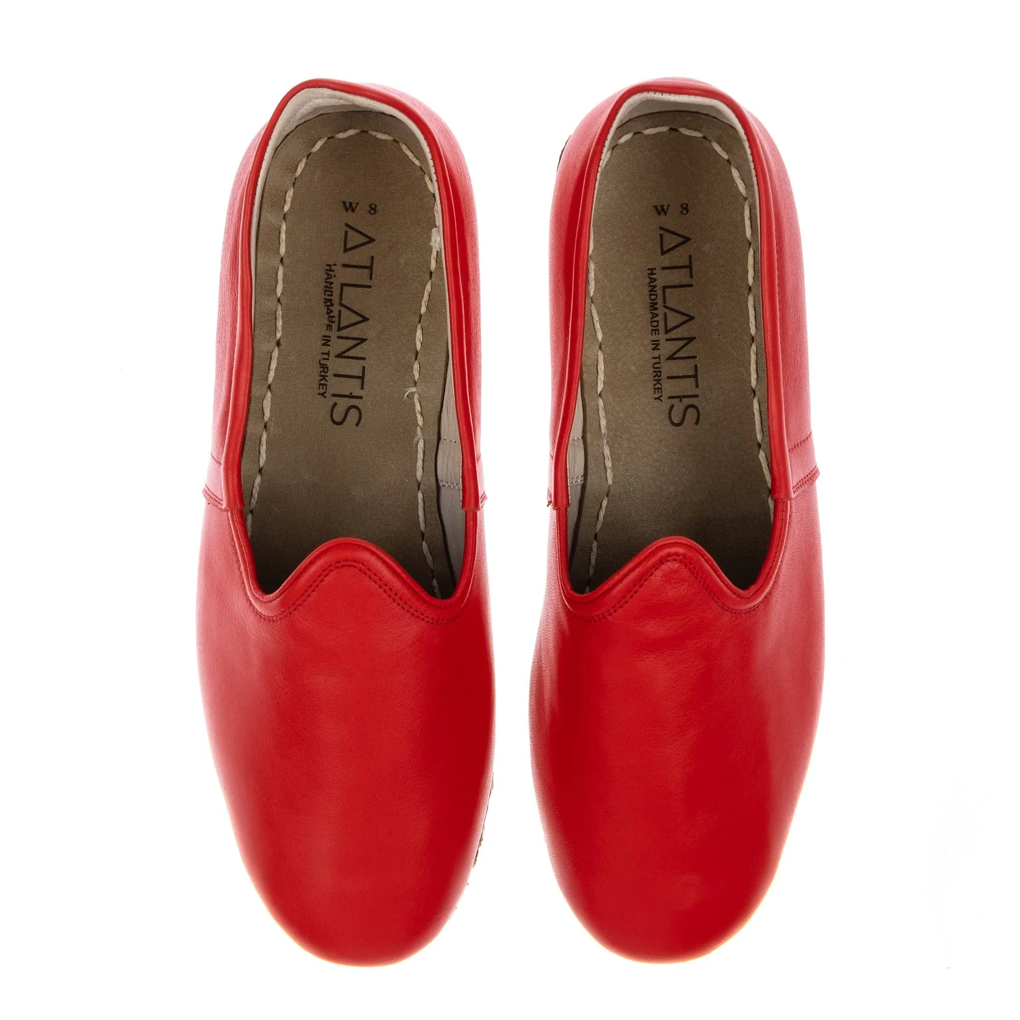 Women's Red Slip On Shoes