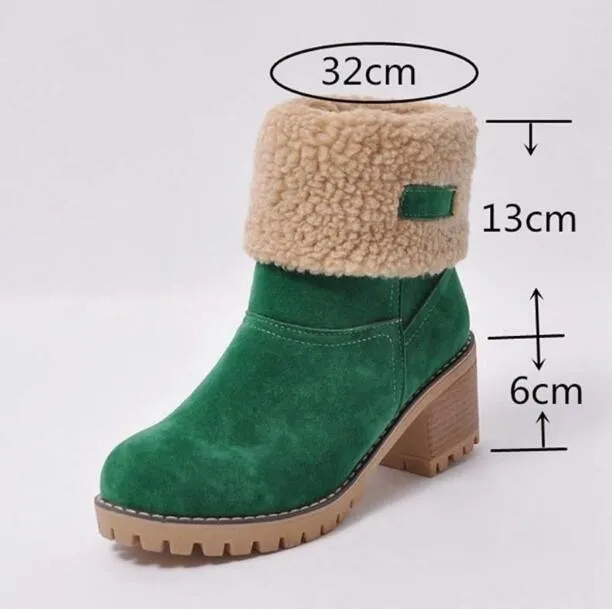 Women's Winter Boots with Fur for Warm Toes