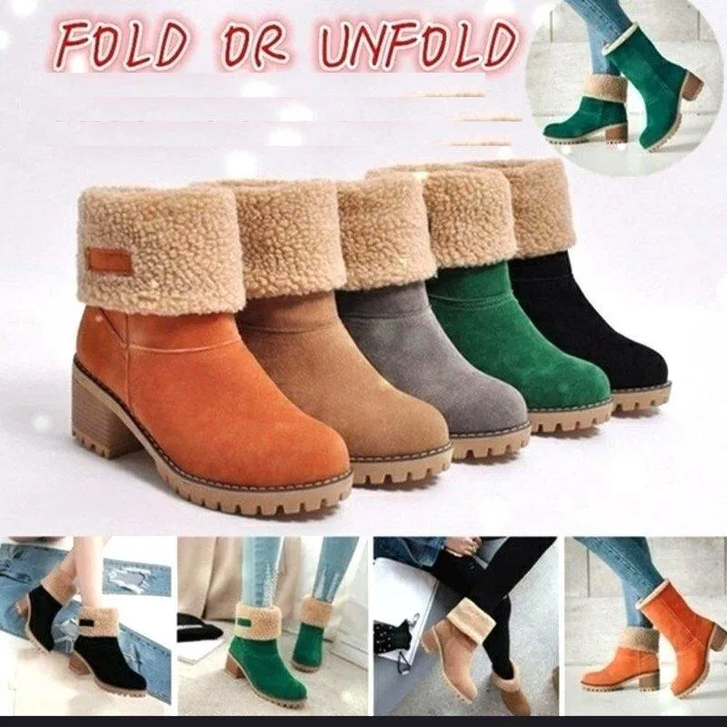 Women's Winter Boots with Fur for Warm Toes